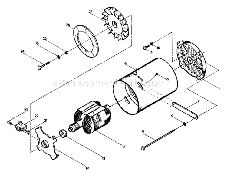 Page B Diagram and Parts List for 9184-0  Briggs and Stratton Generator